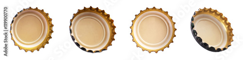 Beer bottle cap, isolated on white