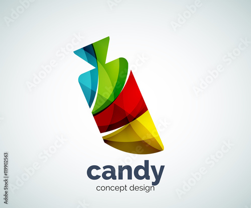 Free Download Vector candy logo template - GFXLoad