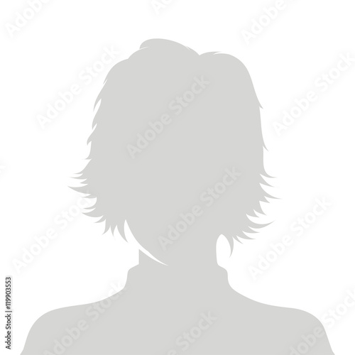 Profile picture illustration - woman vector