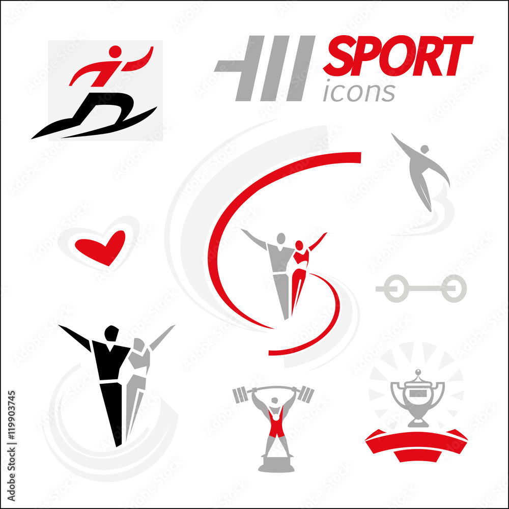 Vector sport icon Vector sport icon