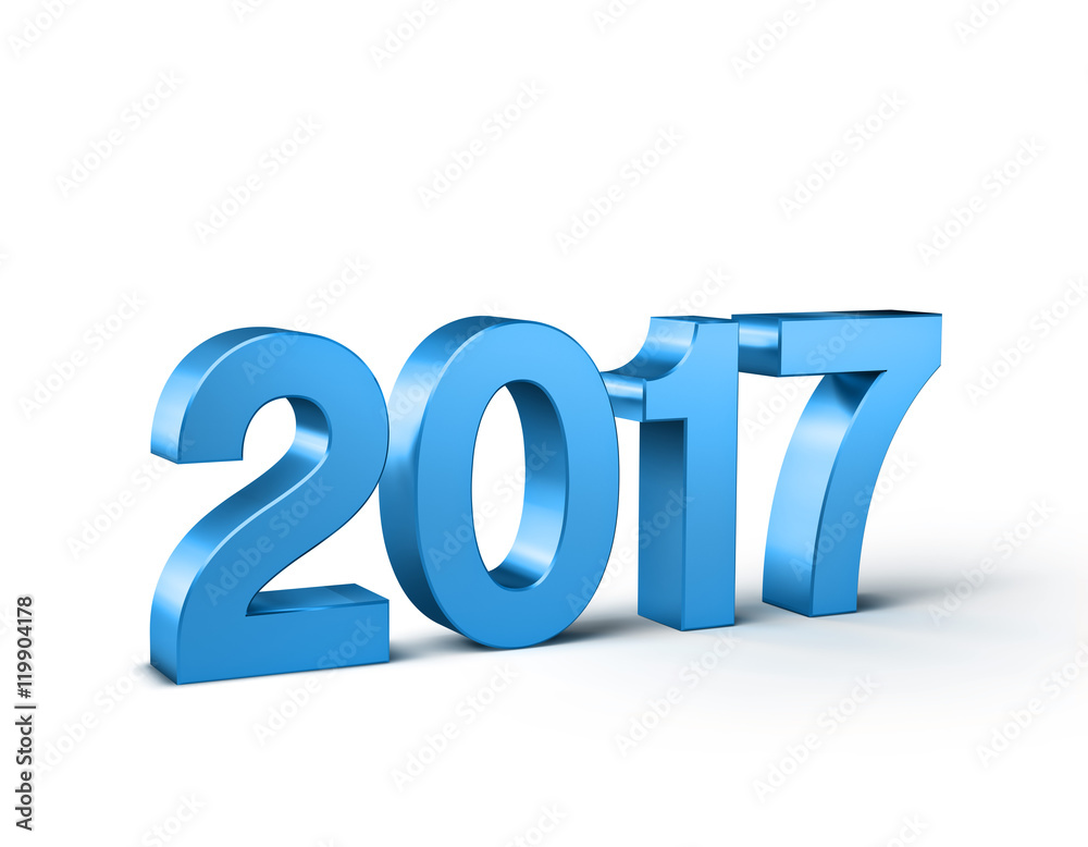 2017 Happy New Year - 3D illustration 2017 Happy New Year - 3D illustration