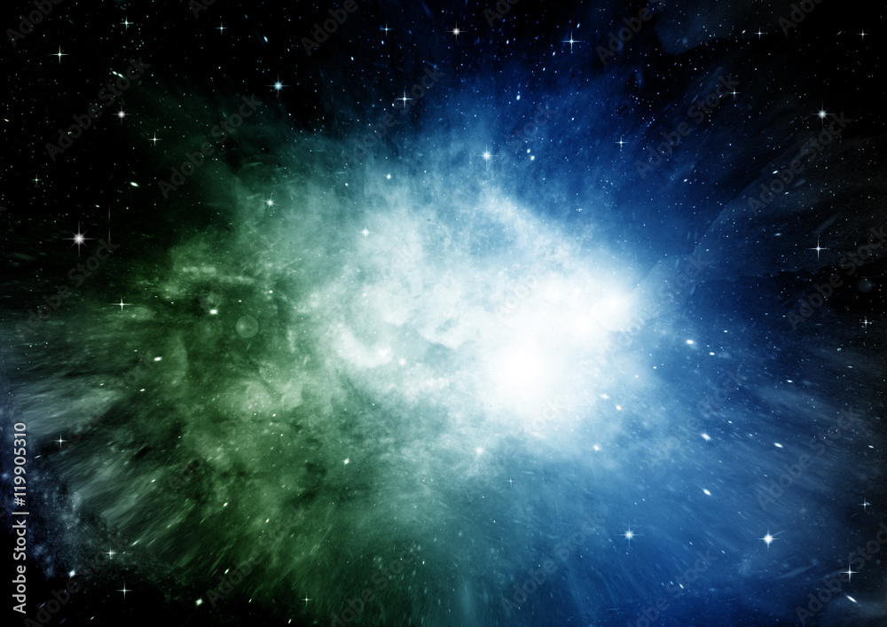 Fototapeta premium galaxy in a free space