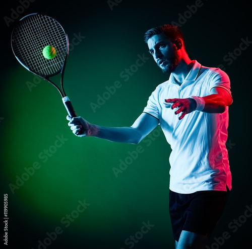 tennis player man isolated © snaptitude