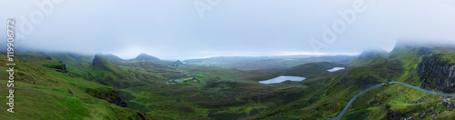 Quiraing Gebirge, Isle of Skye, Schottland, Panorama photo