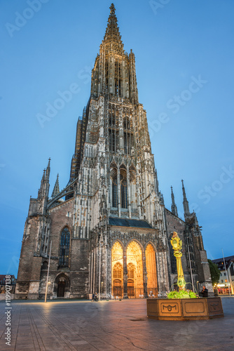 Ulm, Germany - Minster, with 161.5 metres tallest church in the world.