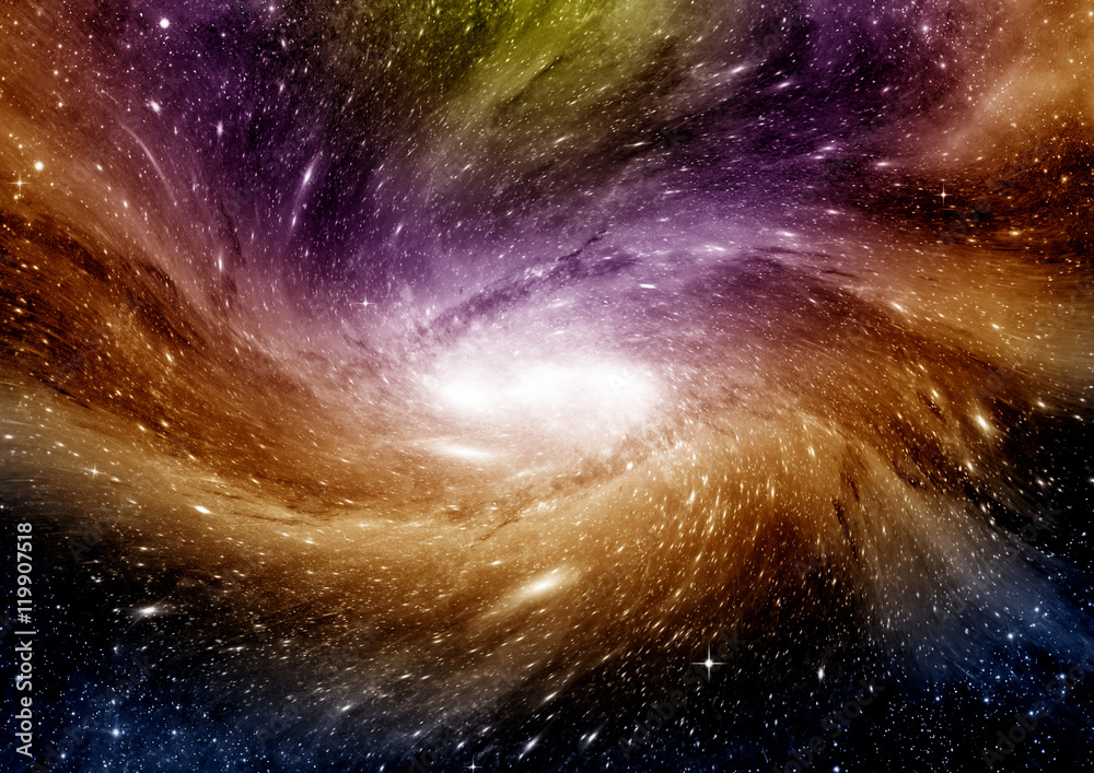 galaxy in a free space galaxy in a free space