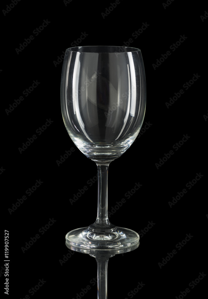 wine glass isolated on black wine glass isolated on black