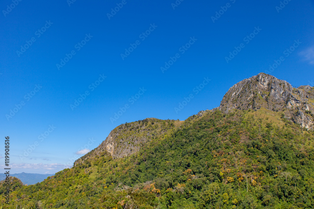 Landscape view of Chiang dao mountain area, Chiang mai, Thailand Landscape view of Chiang dao mountain area, Chiang mai, Thailand