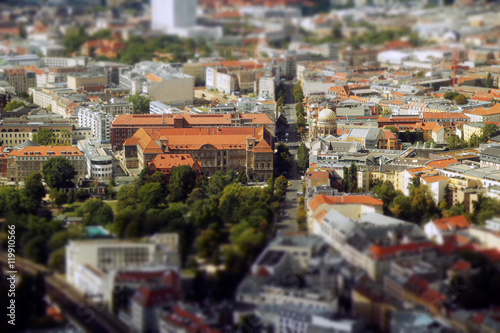 Blick von Berlin Mitte von oben