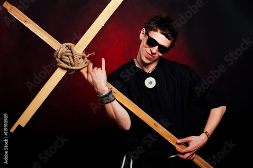 Rocker priest photo