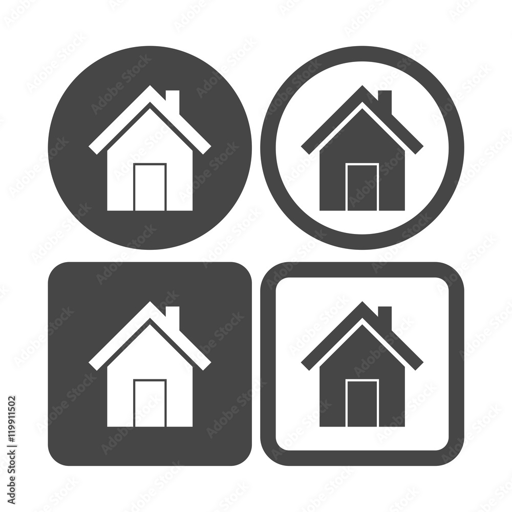 Houses icons set Houses icons set
