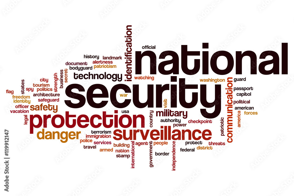 National security word cloud