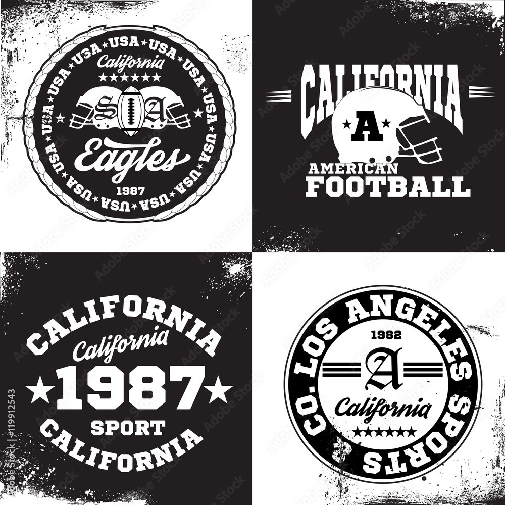 Fototapeta premium Vector Graphics and typography t-shirt set design for apparel.