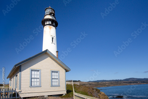 Historic Pigeon Point Lighthouse in Pescadero California 