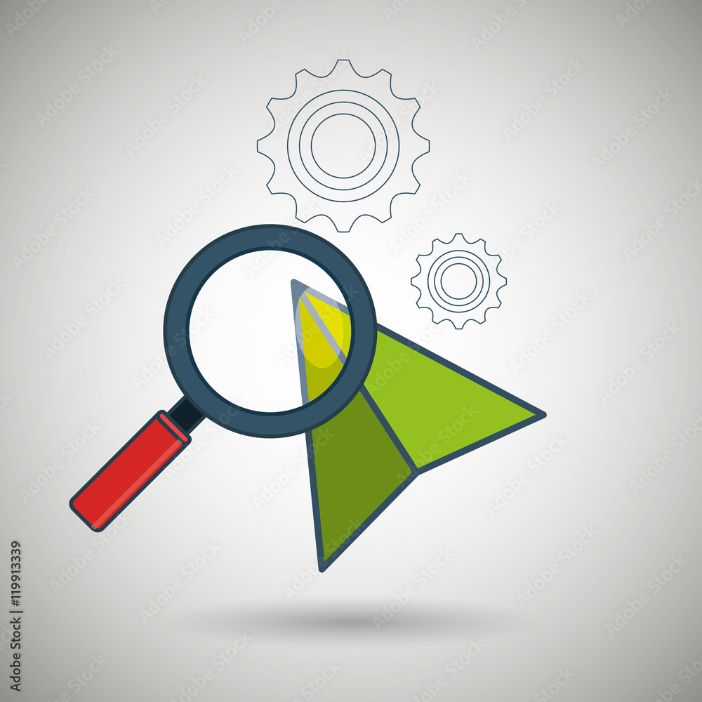search cursor gear vector illustration eps 10 search cursor gear vector illustration eps 10