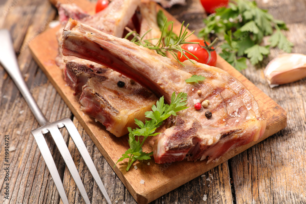 grilled lamb chop