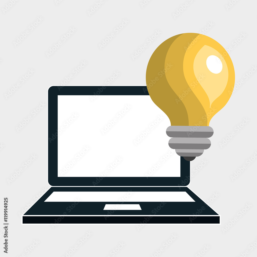 laptop idea innovation creative vector illustration eps 10 laptop idea innovation creative vector illustration eps 10