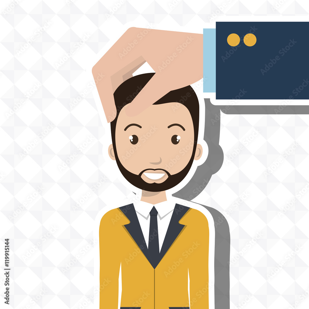 choose find person man vector illustration graphic choose find person man vector illustration graphic