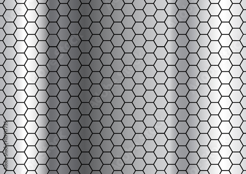 Metal hexagon background