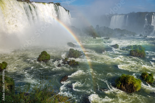 The majestic Iguazu Falls  a wonder of the world