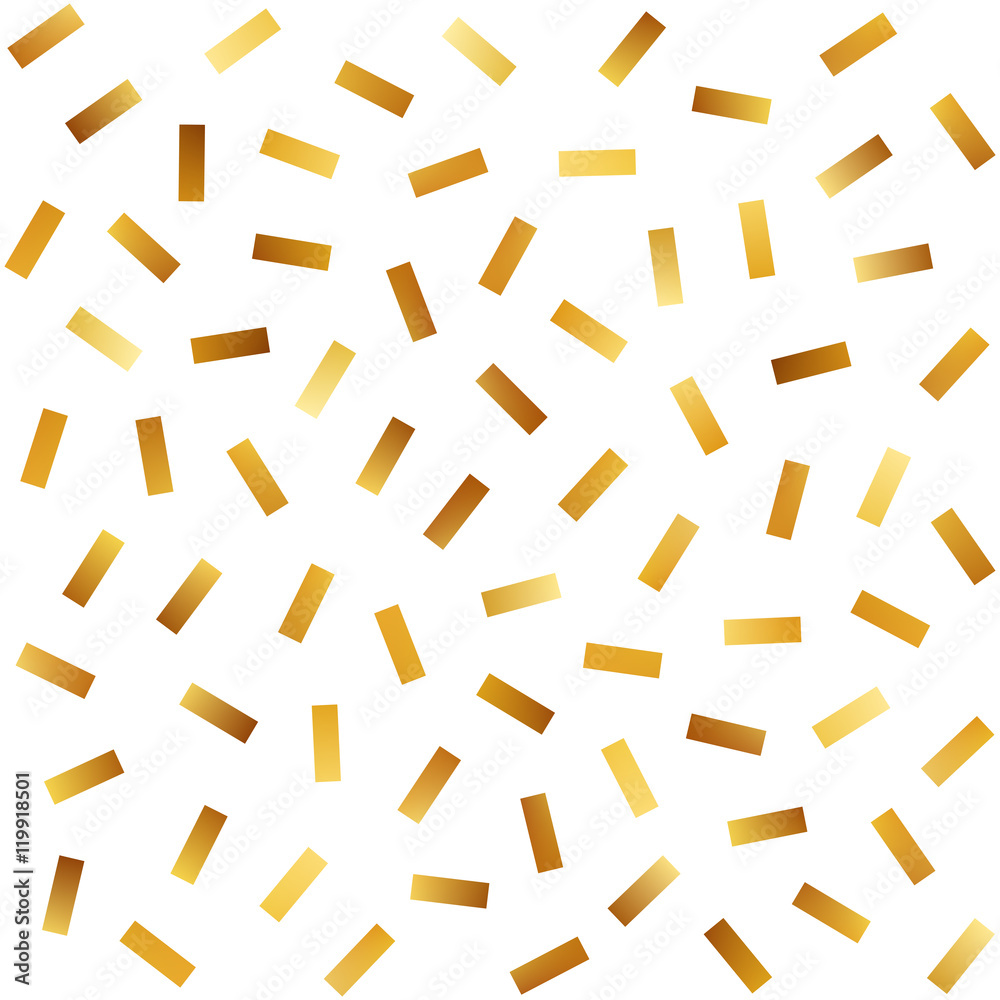 Vector Seamless Golden Jumble Lines Pattern