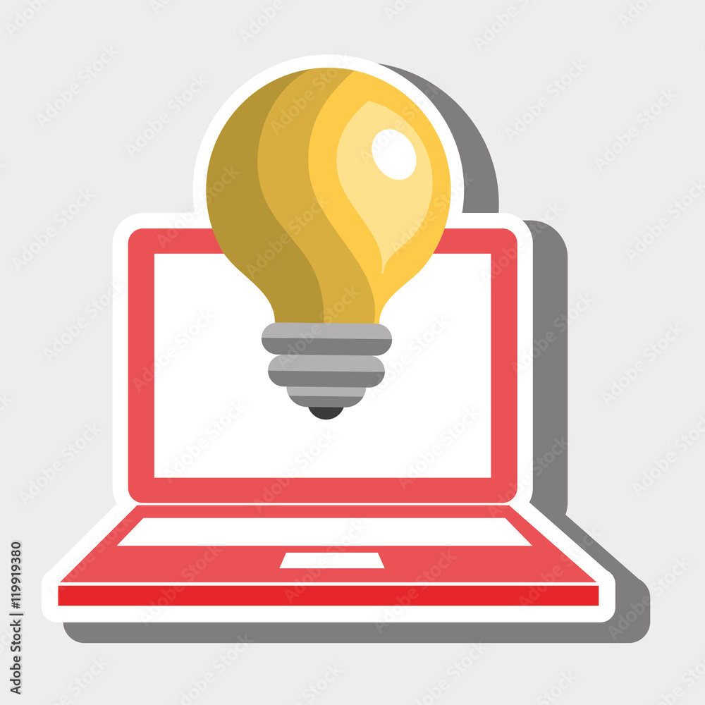 laptop idea innovation creative vector illustration eps 10 laptop idea innovation creative vector illustration eps 10