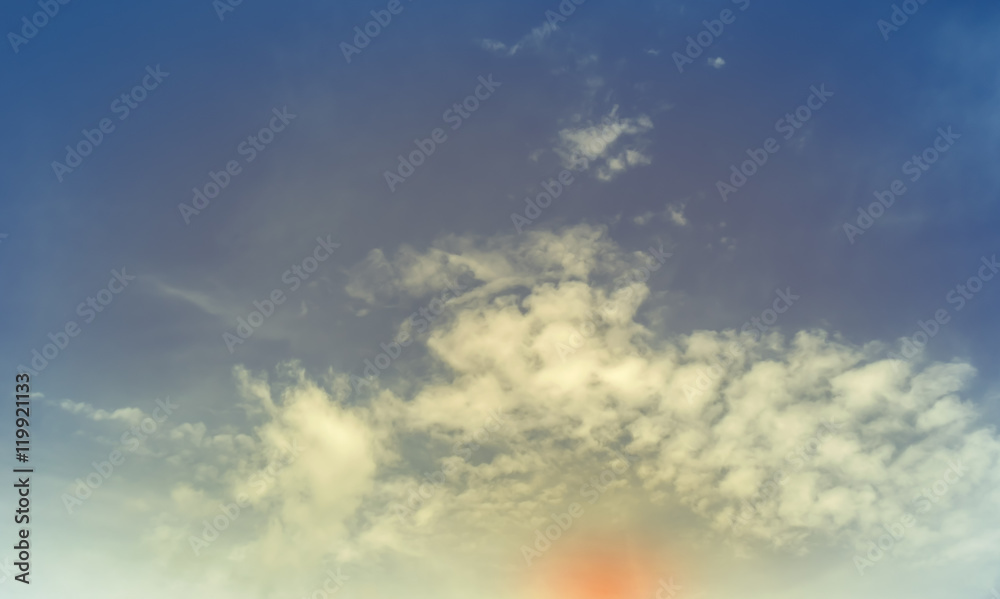 Obraz premium blue sky and sun