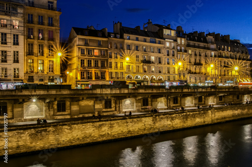 Buildings Along the Seine River, Paris France