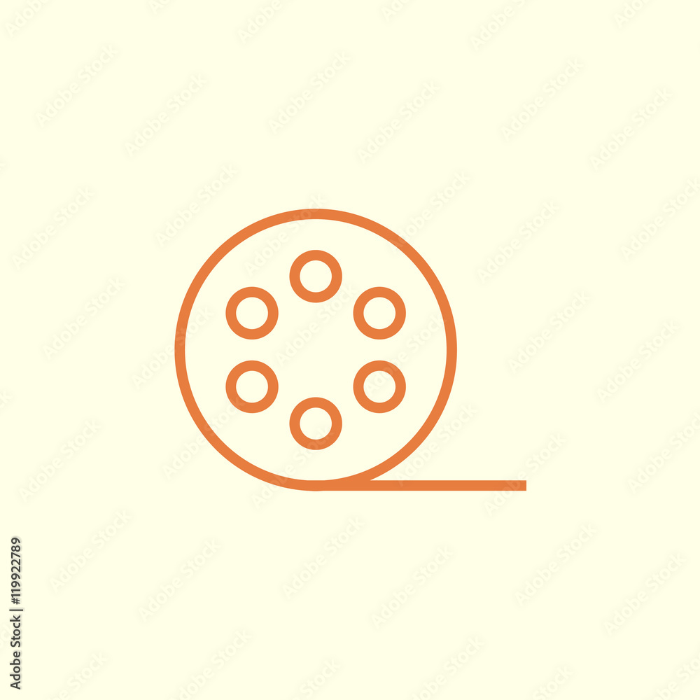 film reel line icon