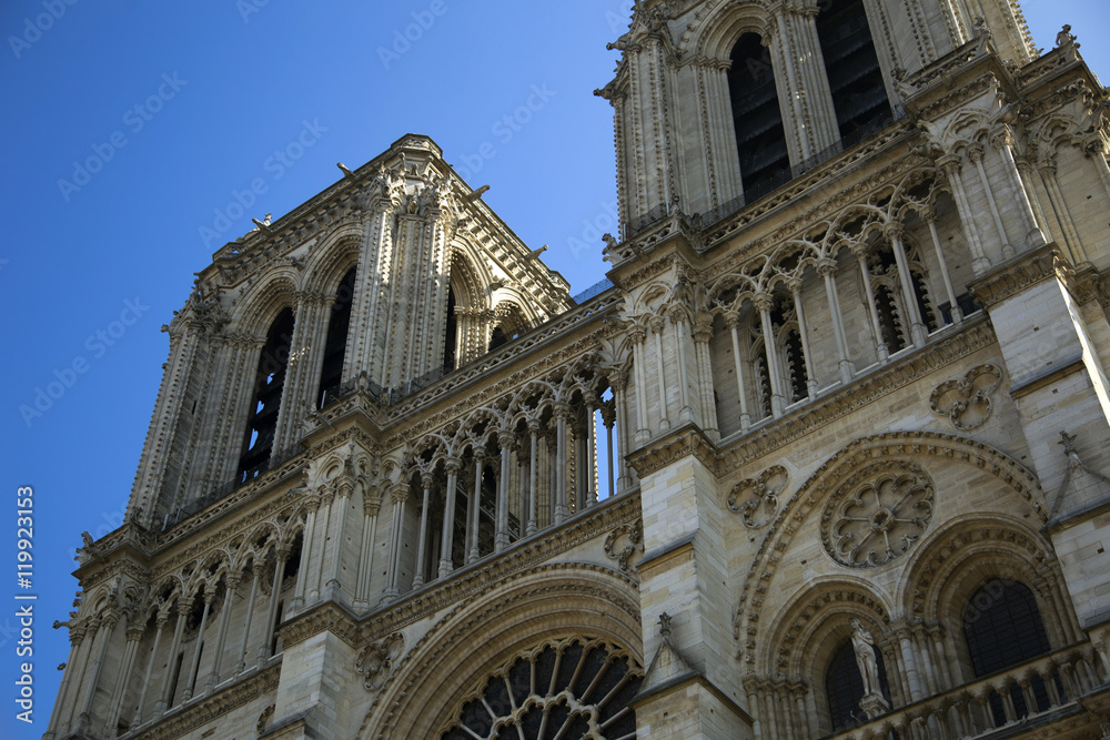 Notre Dame, famous Paris cathedral
