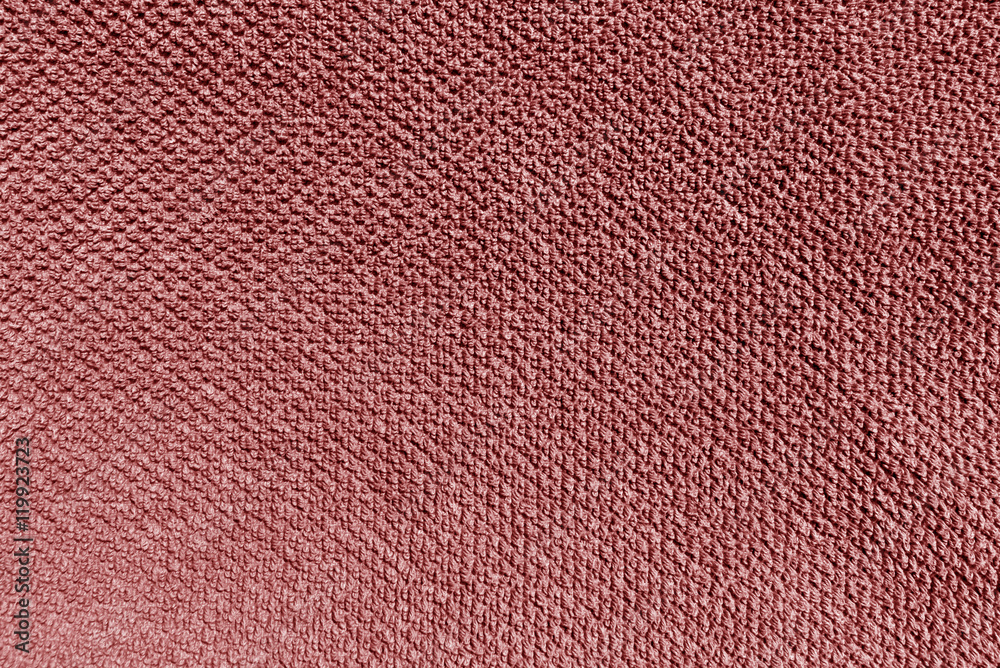 Red color bath towel texture. Red color bath towel texture.