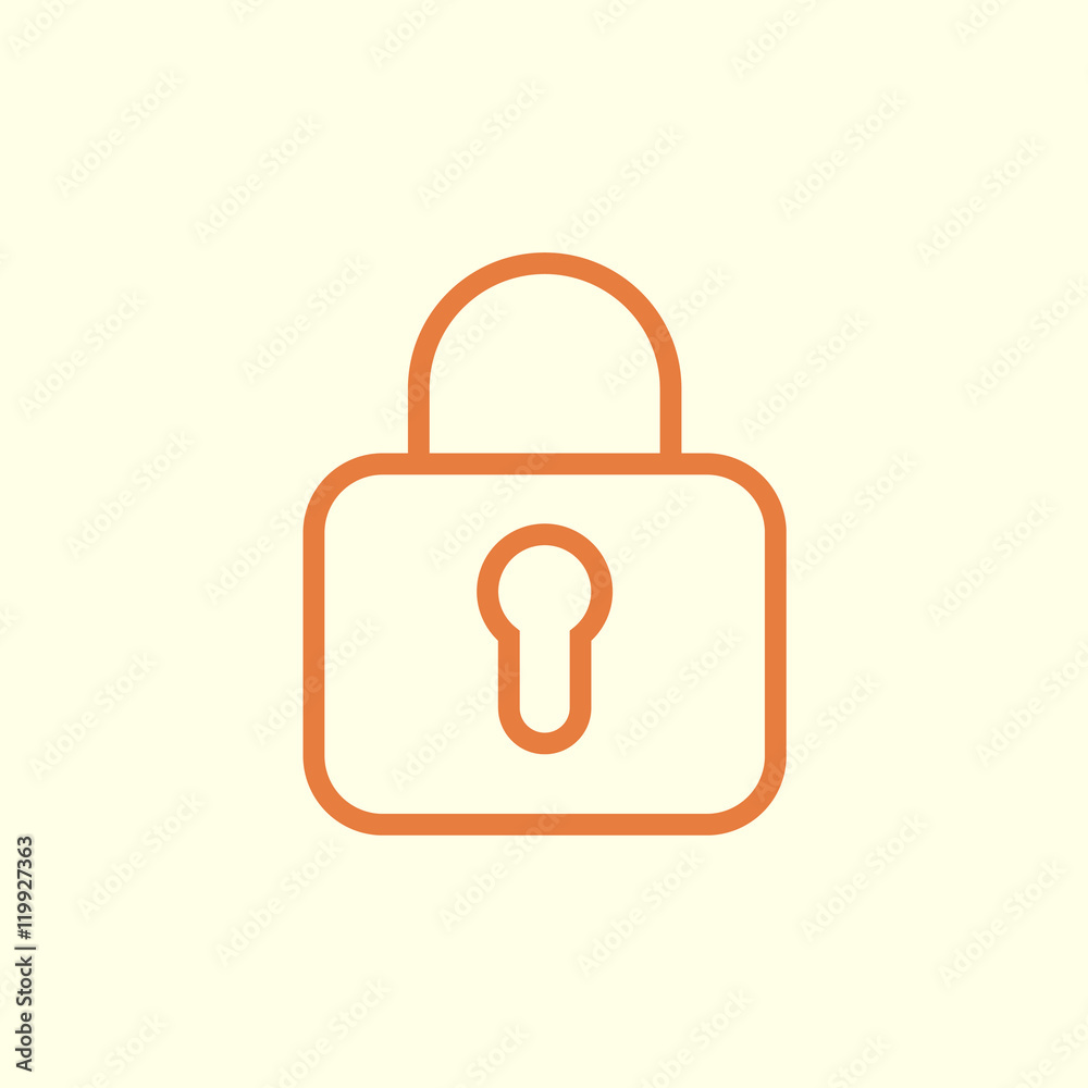 lock line icon lock line icon