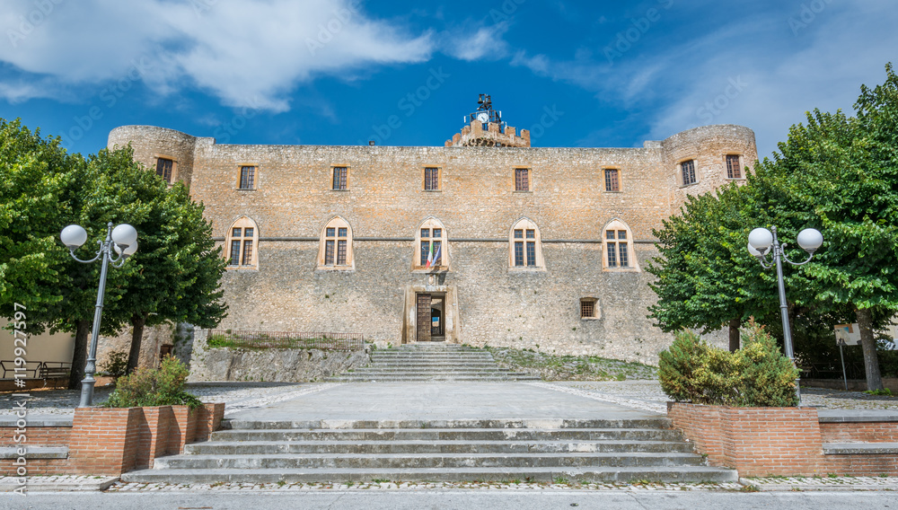 Piccolomini Castle, Capestrano, old rural village in L'Aquila Province, Abruzzo (Italy)