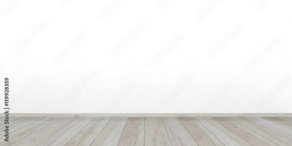 Wooden floor stucco wall. 3d illustration Wooden floor stucco wall. 3d illustration