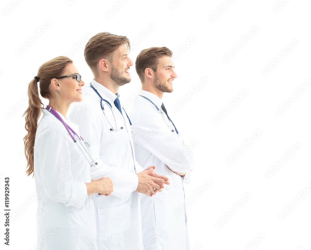 A group of the young successful doctors A group of the young successful doctors