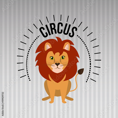 lion circus fun icon vector illustration eps10 eps 10
