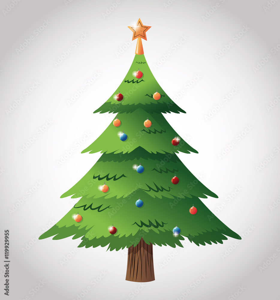 pine tree plant icon. Merry christmas decoration. Isolated design. Vector illustration pine tree plant icon. Merry christmas decoration. Isolated design. Vector illustration