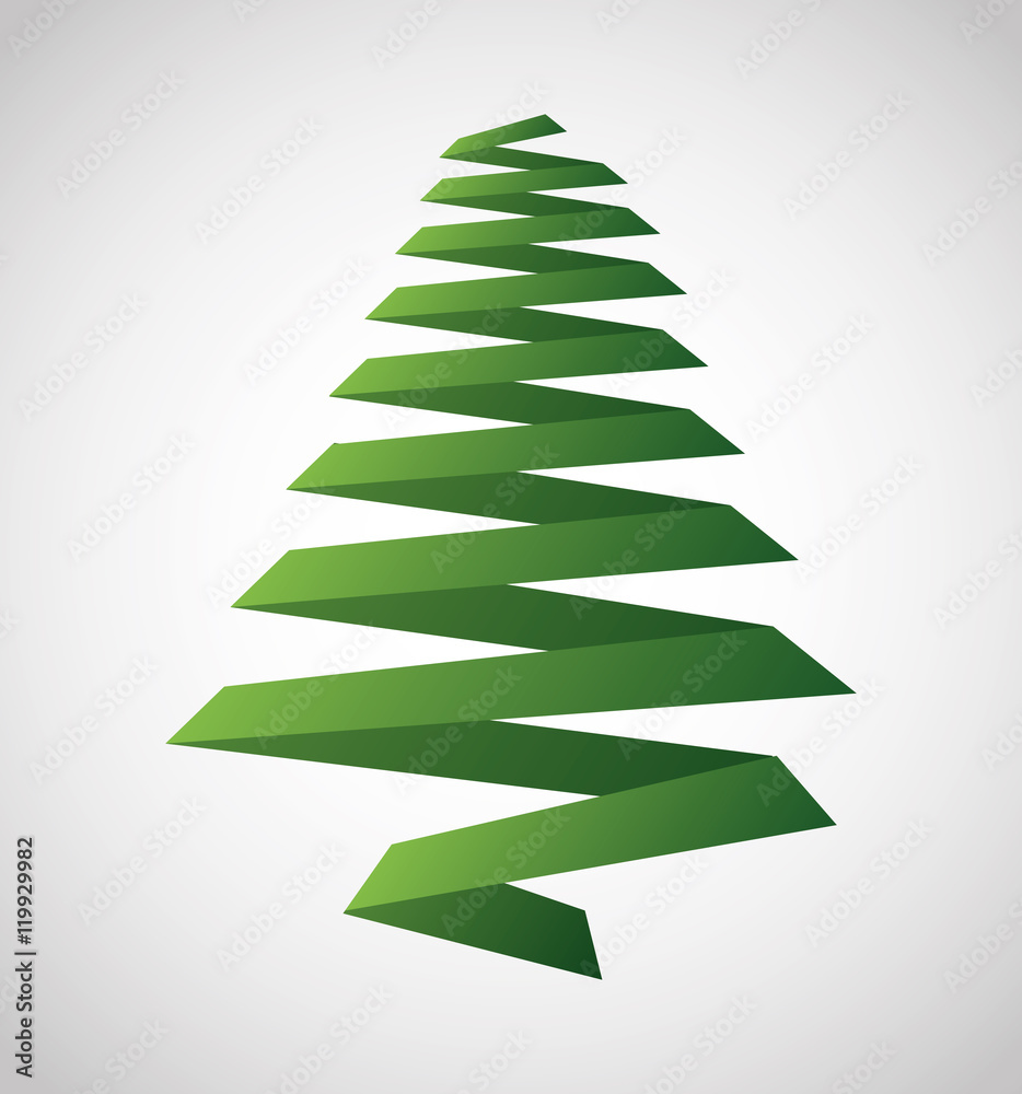 Obraz premium pine tree plant icon. Merry christmas decoration. Isolated design. Vector illustration