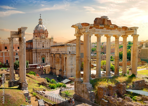 Canvas Print Roman Forum Italy