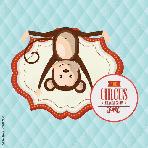 monkey circus icon vector illustration eps10 eps 10