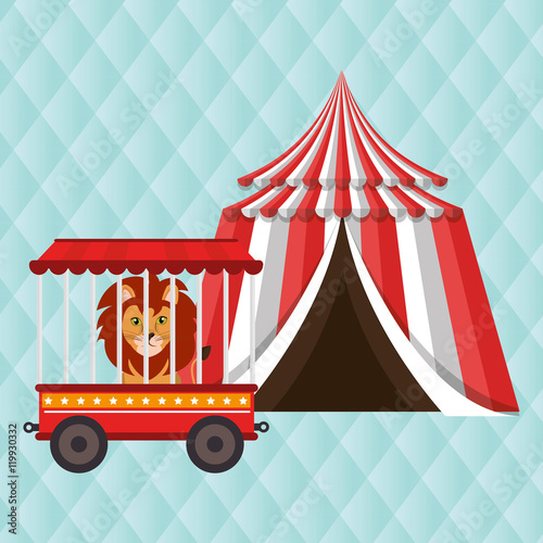 lion circus fun icon vector illustration eps10 eps 10
