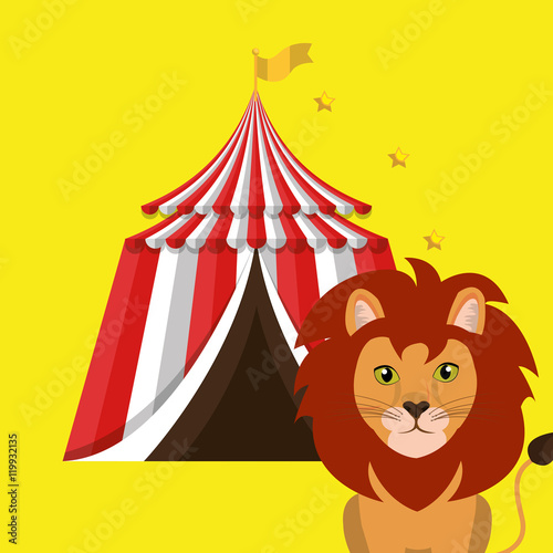 big top circus icon vector illustration eps10 eps 10