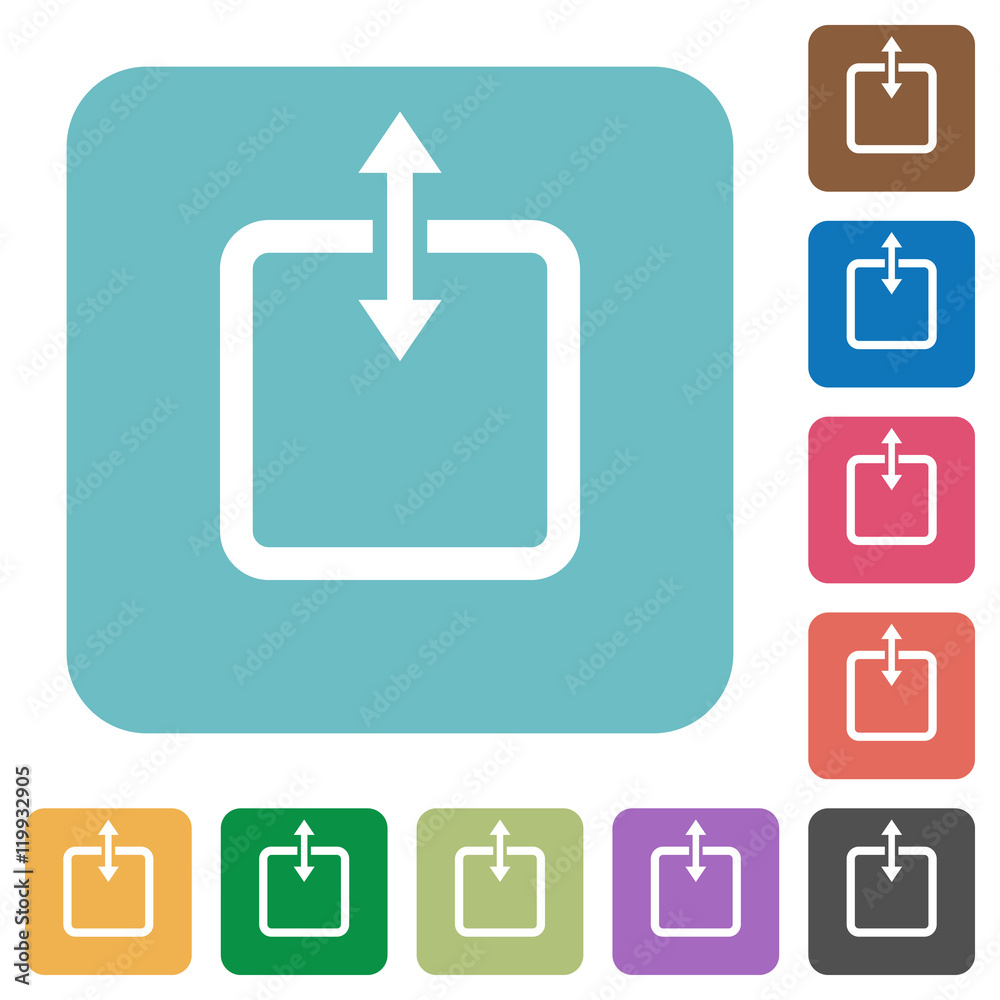 Flat adjust item height icons Flat adjust item height icons