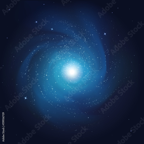 vector illustration. abstract cosmos background. galaxy with the stars in space.