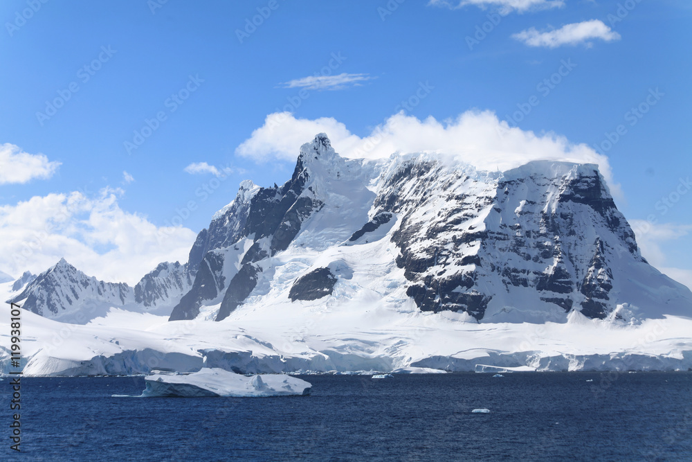 Mountain on Antarctic Island