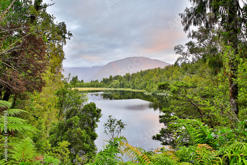 Lake Moeraki located in New Zealand