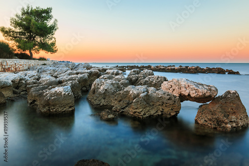 Morning before the sunrise on Croatian coast near Umag © erikzunec