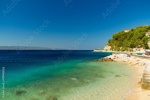 Fototapeta Naklejka Na Ścianę i Meble -  Peaceful and transparent mediterranean sea