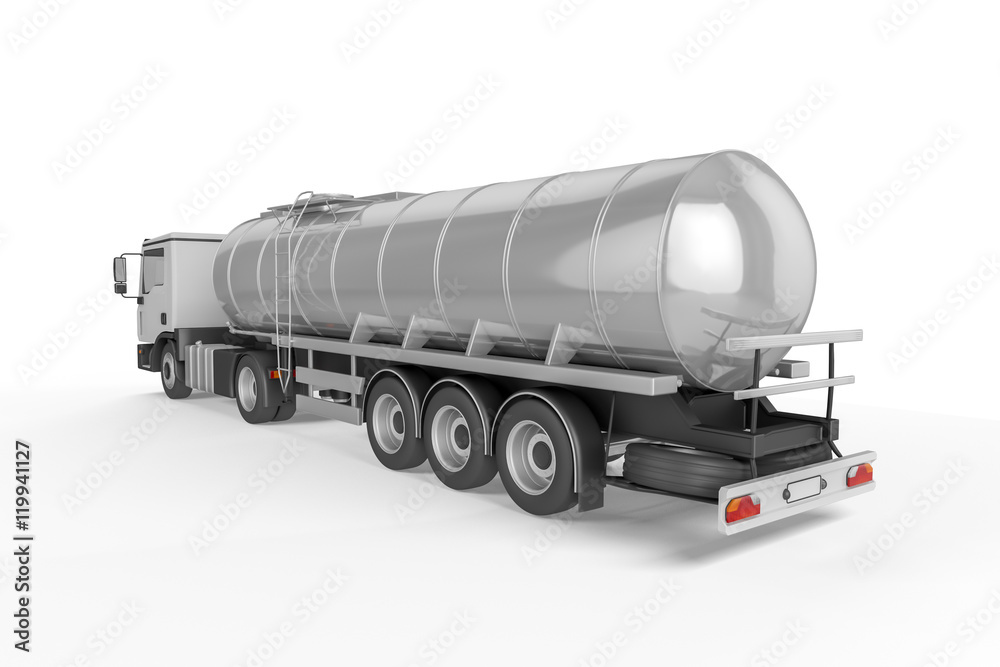 Big Tanker Truck isolated on white background