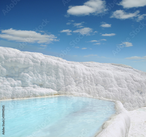 Pool of Pamukkale in Turkey